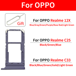 Mobile Phone Spare Parts for Oppo <strong>Realme</strong> 12X C25 C33 <strong>SIM</strong> Card Tray <strong>Holder</strong> New <strong>SIM</strong> Tray Card Slot <strong>Holder</strong>
