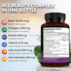 Vitamines pour la croissance des <span class=keywords><strong>cheveux</strong></span> à marque privée : Biotine, Collagène, Kératine, Acide Hyaluronique – Capsules pour Hommes, Femmes, Ongles, <span class=keywords><strong>Cheveux</strong></span> et Peau - Product Image 5