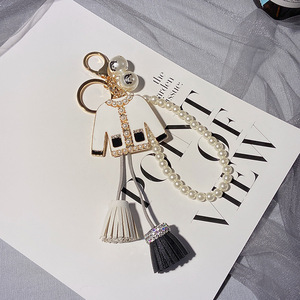 New Kênh Phong Cách Hoa Trà Keychain Dễ Thương Hoa Xe Keyring Túi Quyến Rũ Mặt Dây Chuyền Thanh Lịch Thời Trang Keyholder - Product Image 3