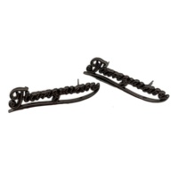 Vente directe usine – Étiquettes en alliage de zinc 53 mm – Accessoires métalliques tendance et classiques pour sacs, chaussures et bottes