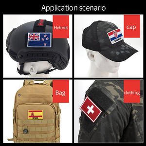 Вышитый нашивка-значок из тонкого синего кружевного полотна с застежкой-липучкой для декора одежды и головных уборов, различные стили - Product Image 5