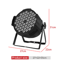 Projecteur de scène LED RGB L54B 54*1W, contrôle DMX512, éclairage intérieur pour mariage, bar, DJ, discothèque, banquet, diffusion en direct, événements