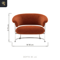 Ensemble de fauteuils individuels en tissu, luxueux, modernes et confortables pour le salon. Fauteuil inclinable simple de style villa.