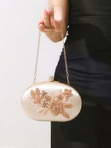 Sac de soirée élégant pour femme, style vintage rétro, design classique, pochette ornée de strass, idéal pour les occasions formelles - Grande Vente - Product Image 6