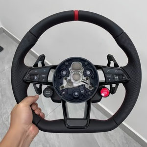 Volant personnalisé bleu avec boutons de démarrage et d'arrêt pour Audi B9 A3 A4 A5 S4 RS5 S3 S4 S5 A6 A7 A8 Q5 Q7 TT R8 S6 RS6 RS7 - Product Image 2