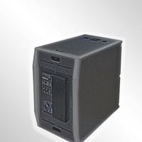 Système de sonorisation actif VANT LV502 Mini Line Array 120W, colonne sonore extérieure avec haut-parleurs de 5 pouces - contreplaqué noir