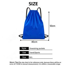 Custom <b>Drawstring</b> Travel Storage Waterproof Sports <b>Backpack</b> Washable Recycle Foldable Training <b>Drawstring</b> <b>Backpacks</b> Bag for Gym - Product Image 4