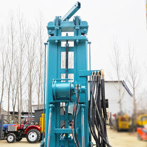 جهاز حفر آبار المياه المحمول يعمل بالديزل، حفارة DTH لعمق 100م 200م 300م، جهاز حفر استكشافي صغير - Product Image 5