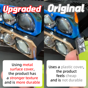 Feux auxiliaires pour <span class=keywords><strong>moto</strong></span> DGLS XT09 L:70W H:100W Laser Pods 9-60V Lentille en verre Triple projecteur Surron Dirt Bike ATV - Product Image 5