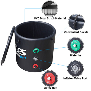 Tellus ngoài trời Vòng di động Inflatable PVC nước đá bồn tắm nước lạnh Plunge sang trọng Băng bồn tắm thiết lập phục hồi hồ bơi - Product Image 6