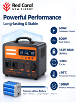 OEM600W800W Stasiun Daya Portabel 480Wh Generator Tenaga Surya Gelombang Sinus Murni RV Berkemah Perjalanan Luar Ruangan 220V Cadangan Rumah Tangga Darurat