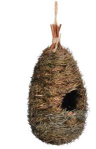 Venta al por mayor del fabricante: Nido de pájaros clásico redondo hecho a mano de hierba y caña, cálido, resistente al viento, para colgar en exteriores. - Product Image 2