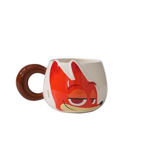 Mug en céramique sculpté en 3D Judy Hopps Nick Wilde 400 ml, tasse à café à personnage de dessin animé, ensemble de mugs pour couple, cadeau - Product Image 6