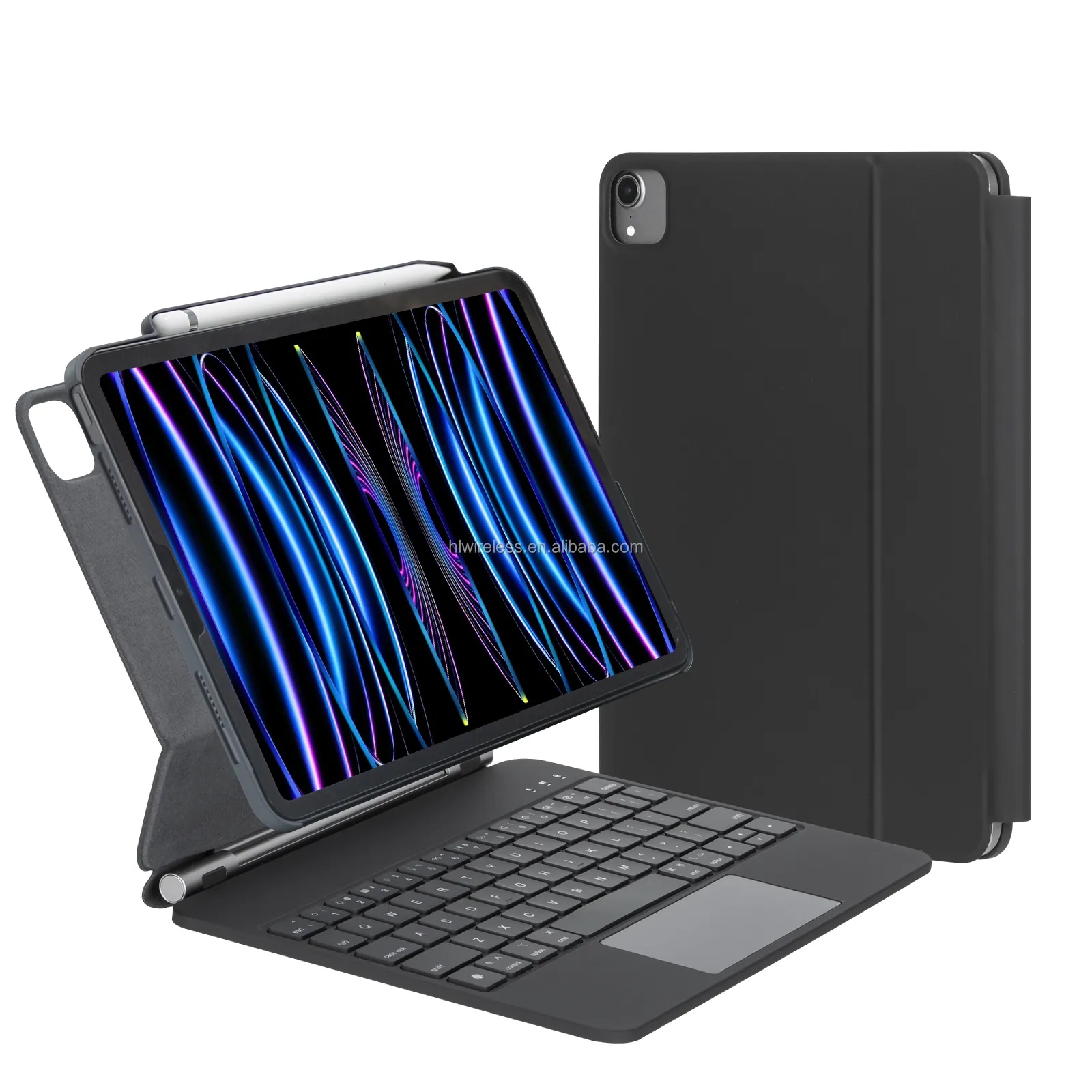 Profesyonel fabrika fiyat sihirli klavye ile 10 inç Tablet koruyucu kılıf akıllı Folio iPad hava 10.9 için Pro 11 2021 2022