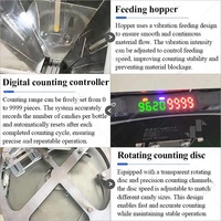 Machine de comptage et de dosage de bonbons enrobés de table, entièrement automatique, pour chocolat, avec fonction de remplissage de bouteilles, électronique de bureau