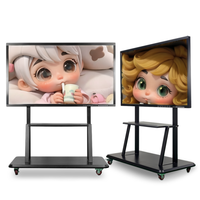 Pantalla Interactiva Todo en Uno para Videoconferencias de 75 Pulgadas, 4K, Táctil de 20 Puntos, Pizarra Inteligente Android con Altavoces de 15W*2 para Oficina
