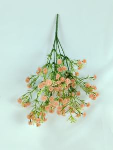 زهور زفير صناعية فاخرة مصنوعة يدويًا من الحرير بطول 36 سم، بيضاء اللون، مقاومة للماء، تدوم طويلاً، بملمس طبيعي للمنزل والحديقة - Product Image 2