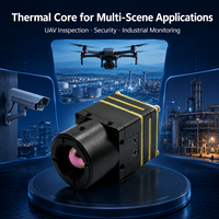 Module de caméra thermique infrarouge compact de 21 mm à faible consommation pour système d'inspection industrielle UAV