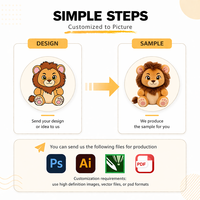 Peluche de Animales de Dibujos Animados con Certificación CE y ASTM, Juguete de Peluche Largo con Relleno de Algodón Suave, Muñeco de Peluche Personalizado con Diseño a Medida