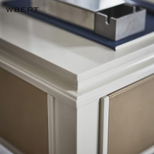 WBERT Modern Italian Solid Wood <b>Side</b> Table Simple Square Design for Home Bedroom Creative with Small Storage Bedside Cabinet - Product Image 3