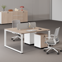 Ensemble bureau et chaise de bureau avec armoire à dossiers, poste de travail pour employé, bureau d'employé