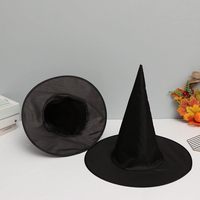 Sombrero de bruja negro, accesorio de disfraz de Halloween, sombrero de mago puntiagudo, sombreros de brujas de fiesta para niños y adultos, decoración de Halloween