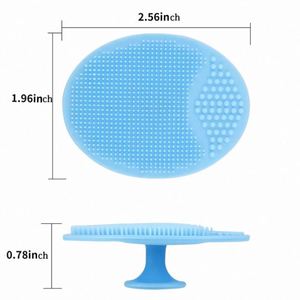 Soft Silicone Facial Cleansing Brush Pad Exfoliator Scrub Scrubby <b>Face</b> <b>Scrubber</b> <b>Face</b> Exfoliator Blackhead Acne Pore Pad - Product Image 3