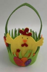 Panier en feutre de Pâques pour enfants, vente directe usine, pour la chasse aux œufs de Pâques, cadeaux de fête, seau de Pâques - Product Image 4