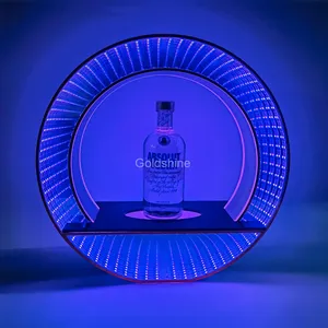 Logo personnalisé acrylique LED présentoirs support bouteille Glorifier LED bouteille présentateur pour boîte de nuit Bar salon