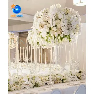LFB793 Luckygoods大型优雅人造花球摆件，用于婚礼派对装饰