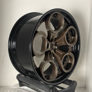 ล้ออะลูมิเนียมฟอร์จขนาด 18 นิ้ว 5x114.3 ออฟเซ็ตเป็นลบ สีบรอนซ์ด้าน/สีดำเงา สำหรับตกแต่งรถยนต์โตโยต้า ฮอนด้า นิสสัน - Product Image 3