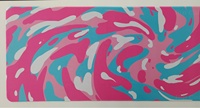 Tapis de bureau personnalisé Liquid Line XXXL, tissu polyester imperméable, tapis de souris pour jeux, tapis de bureau, tapis de souris à sublimation avec design de lignes