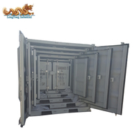 Ensemble de mini-conteneurs maritimes portables en acier Corten sur mesure, 4, 5, 6, 7, 8, 9 pieds