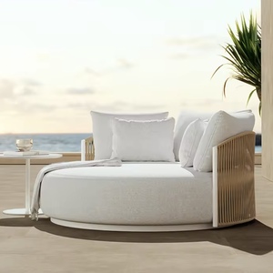 En gros Mobilier de piscine extérieur : Lit de repos en aluminium, Chaise longue en corde, Lit de salon de patio, Transats et Lits de soleil modernes pour projets - Product Image 2