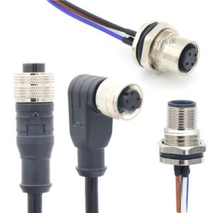 Kabel Komunikasi Serial RS485 RS232 M12 Berkode-A 8 Pin Terlindungi - Product Image 3