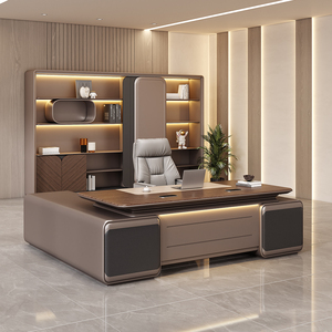 Escritorio Ejecutivo de Lujo Italiano, Mesa de Madera en Forma de L de Alta Calidad, Diseño Moderno para Jefe o Gerente - Product Image 4