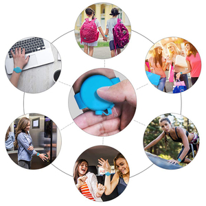 En gros Petit <span class=keywords><strong>Silicium</strong></span> Rempli de <span class=keywords><strong>Gel</strong></span> Désinfectant pour les mains Bracelet Bracelet Avec Bouteille De Remplissage - Product Image 2