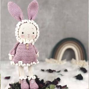 Tùy chỉnh Crochet <span class=keywords><strong>Bunny</strong></span> đồ chơi dễ thương bé Quà Tặng dệt kim thỏ búp bê Crochet <span class=keywords><strong>Bunny</strong></span> búp bê dễ thương <span class=keywords><strong>Bunny</strong></span> Nursery đồ chơi Amigurumi nhồi bông đồ chơi - Product Image 6
