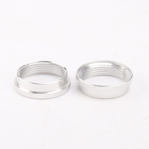 Aluminum Machining Parts Threaded <b>Ring</b> Silver Plated High Accuracy Machinery Components - Product Image 2