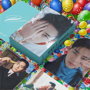 55 cartes Lomo Kpop V Taehyung personnalisées, imprimées UV, en papier imprimable, pour anniversaire, magazine de mode, photocard, cadeau - Product Image 2