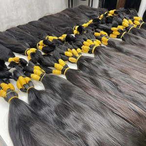 ผมแท้เวียดนามแบบ Remy  แบบเส้นเดี่ยว  แบบ Double Drawn สีดำธรรมชาติ  ต่อผมแบบ Virgin  มีทุกสีให้เลือก - Product Image 1