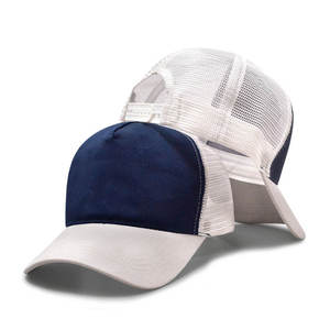 Gorra de béisbol de malla transpirable de color liso con bordado 3D, gorra de camionero al por mayor para verano - Product Image 6