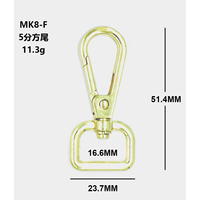 Mousquetons détachables en alliage de zinc YHD de qualité supérieure, sans nickel, avec clip à déclenchement, boucles, étiquette métallique avec logo, 15 mm, pour sangle en cuir, ceinture