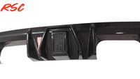 Diffuseur arrière en fibre de carbone sèche avec LED pour BMW G8x G80 M3 G82 M4