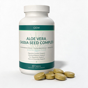 Fabricante OEM de Suplementos en Tabletas para la Producción Personalizada de <span class=keywords><strong>Aloe</strong></span> <span class=keywords><strong>Vera</strong></span> y Semillas de Cassia - Product Image 1