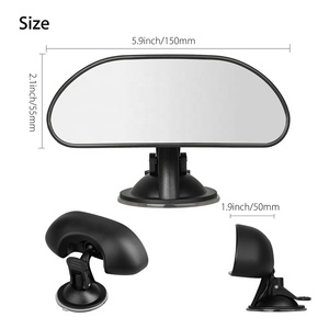 Miroir de siège arrière réglable pour bébé, miroir de sécurité pour enfant orienté vers l'arrière, miroir orienté vers l'avant, accessoires extérieurs - Product Image 2