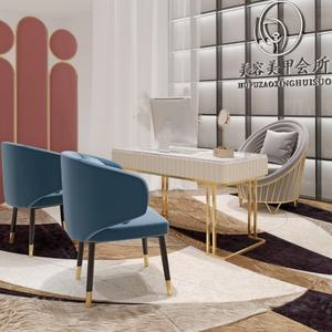 Hot Nail <b>Table</b> a Full Set of Simple Special Budget Nail Shop Solid Wood <b>Table</b> Single and Double Nail <b>Table</b> Set - Product Image 3