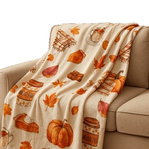 Manta de Franela con Dibujos Animados de Gatos, Manta para Siesta, Resistente a la Decoloración, Ligera, para Viajes y Camping, Impresión Personalizada, OEM, ODM - Product Image 4
