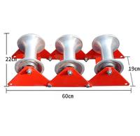 Équipement de tirage de fibres optiques SURFIBER LRP001-008 Type 2, rouleaux de câble en aluminium et nylon durables, guidage de fil efficace, fabriqué en Chine