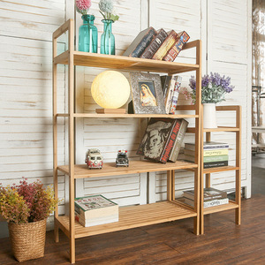 Bamboo <b>Storage</b> Rack 3 Tier Standing No Drill Living Room <b>Kitchen</b> Bedroom Shelf Durable Organization <b>Unit</b> - Product Image 1